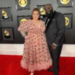 Tess Holliday Instagram – I may not be at the Grammys tonight, but I remember when I attended and broke the Internet 🍓🍓🫶 #strawberrydress #grammys #grammysredcarpet #lirikamatoshi