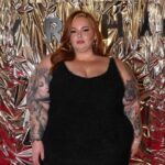Tess Holliday Instagram - Mama is really in the streets this holliday (hehe) season & be prepared to be SICK of me!!!!! Thank you for having me @savagexfenty & to @chadkenyon @austinburnshair @olaplex for taking such good care of my hair!❤️‍🔥❤️‍🔥❤️‍🔥 #tistheseason #christmasparty #hohoho #effyourbeautystandards Los Angeles, California