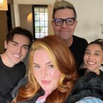 Tess Holliday Instagram - Mama is really in the streets this holliday (hehe) season & be prepared to be SICK of me!!!!! Thank you for having me @savagexfenty & to @chadkenyon @austinburnshair @olaplex for taking such good care of my hair!❤️‍🔥❤️‍🔥❤️‍🔥 #tistheseason #christmasparty #hohoho #effyourbeautystandards Los Angeles, California