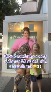 Tess Holliday Instagram - How I became a model & am not coordinated?! Is beyond me but for bless y’all’s lil nephew for keeping me humble 🤣😅💕 #whattheheckthatsrandom #momlife #boymom #dancing #momandbubbatime Calabasas, California