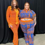 Tess Holliday Instagram - 10s across the board & yuhhh the nails match the fit💙🧡 Glam by my baby angels @angelinapanelli @makeupartistmichael FOREVER OK!!!!! Outfit is @lazyoaf Shoes @charlottestoneshoes Nails inspired by @pinterest #effyourbeautystandards #pinterestinspired #plussizestyle #facecardneverdeclines Los Angeles, California