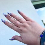 Tess Holliday Instagram - 10s across the board & yuhhh the nails match the fit💙🧡 Glam by my baby angels @angelinapanelli @makeupartistmichael FOREVER OK!!!!! Outfit is @lazyoaf Shoes @charlottestoneshoes Nails inspired by @pinterest #effyourbeautystandards #pinterestinspired #plussizestyle #facecardneverdeclines Los Angeles, California