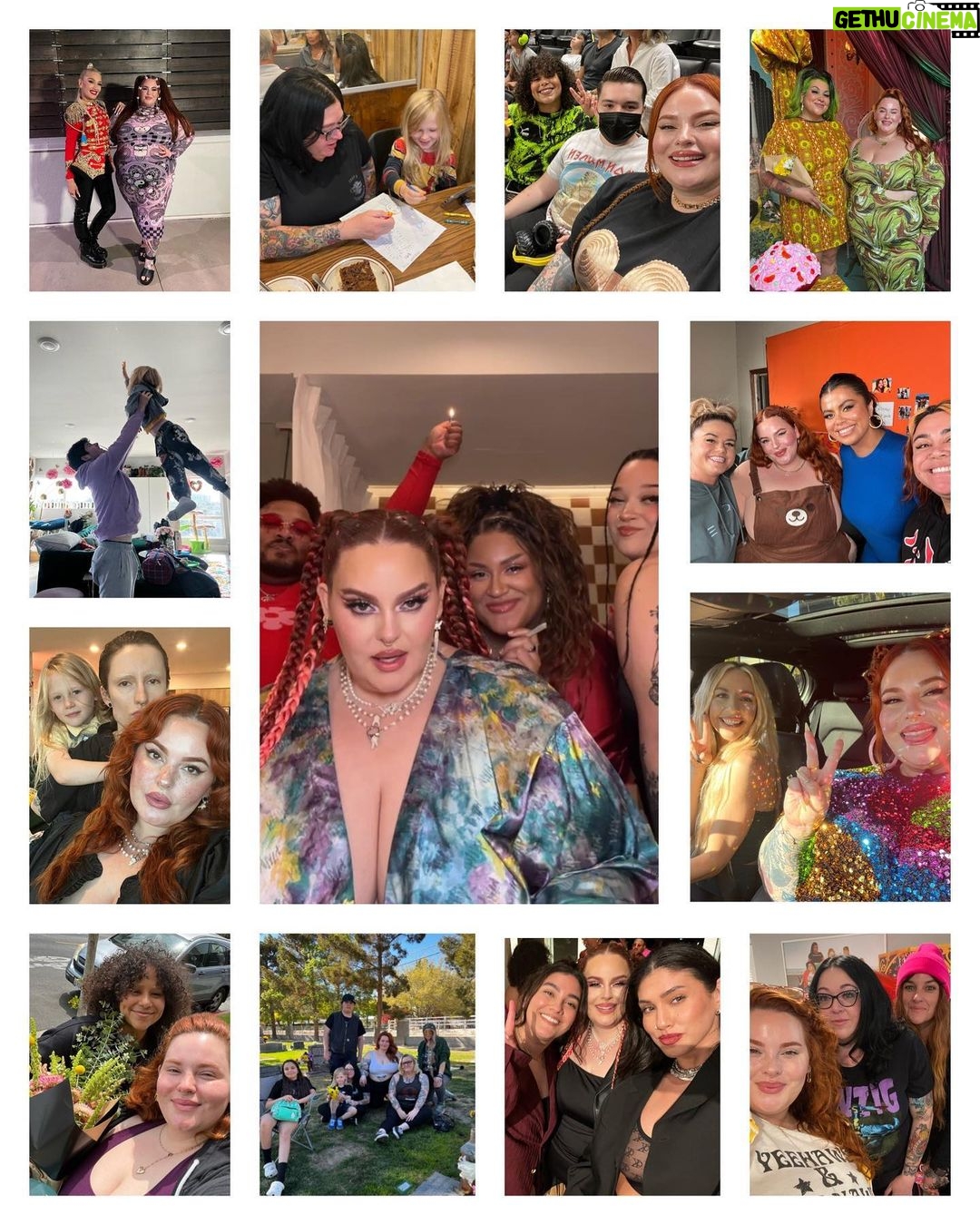 Tess Holliday Instagram - THIRTY ATE!!!! 💁🏻♀️ Today is my birthday y’all!! I feel so honored & grateful to celebrate 3️⃣8️⃣ 🥳 😱I spoke at the @unitednations ! 😱I helped @hm expand their sizes to 4x in the US !! 😱I became an ordained minister & married two of my favorite humans, my family @ponyboy.us @parishelena 🥹 😱I launched my Self Love Workshop which was years in the making! 😱I got divorced! There were SO many personal victories, & wins for the Plus Size community that I’m so honored to have been a part of. I celebrated 6 years with my amazing team @intention.team @livpeeke & am forever grateful they believe in what I’m doing more than ever! I love y’all💕 37 was also the year I said goodbye to our sister @evilpork666 a week after my birthday last year. I’m not going to lie, most of the past year was spent deeply mourning, & trying to remind myself to keep going. The gift I gained from such a tremendous loss was that life is too short to spend energy or time doing anything that doesn’t bring me joy. Time is so precious & I’ve spent so much of it worried about how people viewed me, when I could’ve spent it looking around at the love I’ve cultivated in my life & being fully present in what I’ve built. You get what you put into things, & I’ve really learned how to make some damn good lemonade 😂😉 38 is going to be such a beautiful year & the season I fully get out of my own way, out of my head & start living. I’M GONNA REALLY BE OUTSIDE! To all of you: I love you I love you I love you. If it wasn’t for each & everyone of you I wouldn’t have my beautiful life. I can’t thank you enough for being part of my journey (new & true!) & I’m so grateful to everyone who made my year so special! 💕♋️💘 If you’re out in West Hollywood tonight, don’t be shy, gimme a big gay bday hug! 🥳💕💘💕💘💕 #birthdaygirl #cancerszn #comeonbarbieletsgoparty