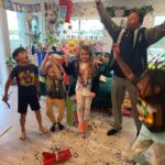 Tess Holliday Instagram - Happy 7️⃣th Birthday to my sunshine Bowie!! (It was actually yesterday but I was busy with a surprise party- swipe to see his reaction🥹) I swear you’ve lived 1000 lives before you came into ours because you are wise beyond your 7 years. You are kind, empathetic, funny, brave, & an absolute daredevil. You make me live life to the fullest, & have taught me so much in your short time on this earth. You love Legos, Black Sabbath & Guns N Roses (just like you @evilpork666 ❤️‍🩹), Pokémon- especially Squirtle), your kitties, pranks & adventures. I didn’t want to be a single mom again, but forever grateful to my sister @razor_heartz for helping me raise my bubbas & never once complaining. Love you Jojo & love you my sweet Bo Bear 💛#birthdaystagram #momlife #pokemonbirthday #surprisebirthday #singlemomwinning #takesavillage #junebaby Los Angeles, California