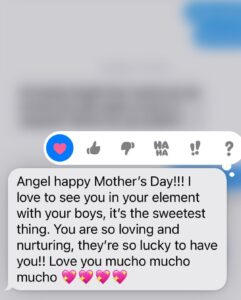 Tess Holliday Instagram - I never wanted to be a mom. I never thought about having a family, or even growing old. When I did have moments where I envisioned my future it was always Samantha from SATC, but make it fat. So much of my life was spent in survival mode, and being a young, single mom wasn’t my first, second or even third choice. Becoming a mom at 20 was a wild ride 😵‍💫 I loved my oldest, provided for him, but emotionally showing up was a struggle. How do you care for a literal human being when you don’t know how to care for yourself? By the time Bowie came along, I felt more confident as a parent, and in who I was. Healing, age, privilege and to be honest- cannabis, has helped me be a better mom to both my boys. Forgiving myself for mistakes I wouldn’t have made if I knew better was freeing as well. My children live in a home where we keep no secrets, they know about consent, body autonomy, protecting Black and trans folks, and that nothing is off limits to talk about. When they look back at their childhoods, I hope they understand I did my best, and that I’m actually way cooler than they realized. 🥸 I never wanted to be a mom, but I’m so glad I’m one ❤️ and equally as glad that I have two amazing moms! 😭 Whatever kinda mom you are, even if you are reparenting your own damn self, I’m proud of you. If you’re mourning today, I love you. Today is such a mixed bag for so many and I hope you were able to be kind to yourself whatever it looks like for you. #mothersday #latergram #forgiveness #healing