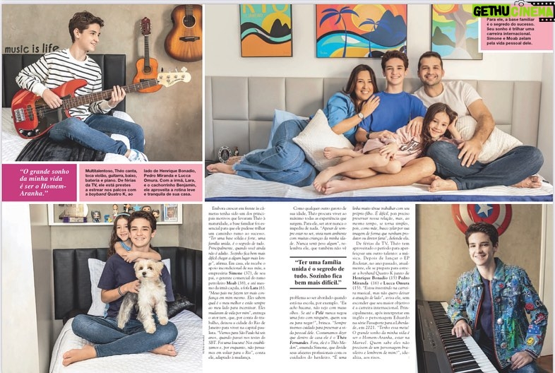 Théo Medon Instagram - Minha primeira matéria em revista impressa tá linda! ♥️ vou fingir costume não, então compra @carasbrasil dessa semana e me diz o que achou! Meu mto obrigado @silvamariaana @gyalvez @rvnassessoria @familiamedon #theomedon #gratidão