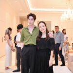 Thanapob Leeratanakachorn Instagram - So happy ;) Thank you P’ @panglamsam and P’A for hosting a lovely party last night kub. ดีใจที่ได้เจอทุกคนนะคร้าบ สนุกมากครับเมื่อคืน😆🤩