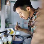 Thanawat Wattanaputi Instagram - ถึงหน้าไม่ให้ เเต่ก็พอทำอาหารเป็นน้าาาจ้า(แต่ไม่รู้กินได้ไหมอิๆๆ)