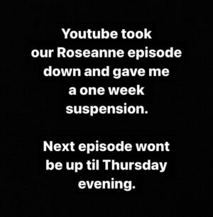 Theo Von Instagram - New episode wont be up on Youtube until Thursday because of suspension. Thanks Twitter for allowing us to post the full episode and Elon for the support. Its our most viewed episode ever! 🤯 🇺🇸