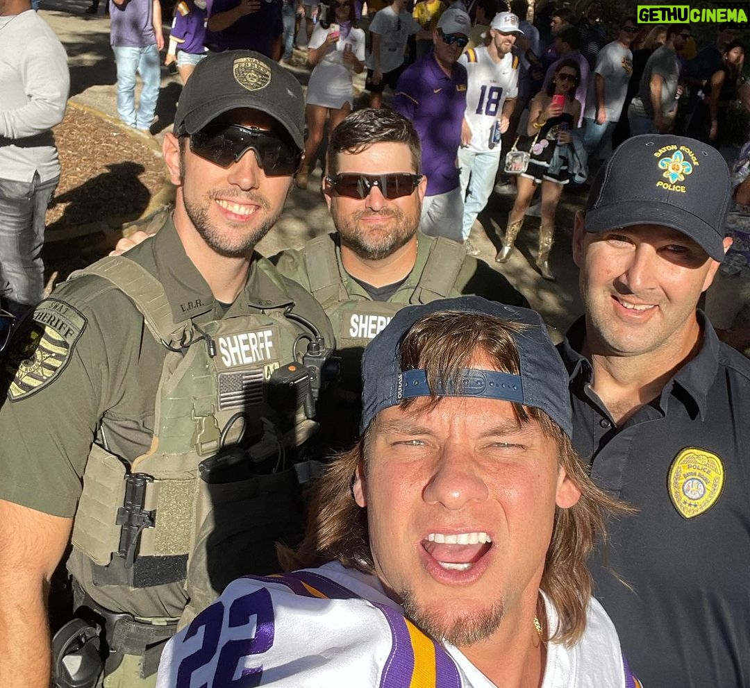 Theo Von Instagram - taking offers. still got 6 1/2 week of eligibility. God did. 🙏 🙏 @lsufootball and Louisiana for the warm welcome. No other state id rather be from. nobody do it like the boot. ❤️ 🙏 @raisingcanes 📸: @austin.gremillion