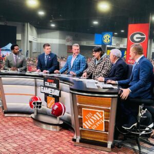 Theo Von Instagram - Cant even explain what happened but it was 🤯!! Thanks @collegegameday for letting pick some games and be part of your iconic show. It was an unreal day 🙏 Iowa is not good. @sec football is him.