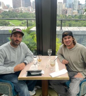 Theo Von Instagram - Lunch w mom and some pics with friends and strangers and got to meet LEON EDWARDS!!!! Praise God!