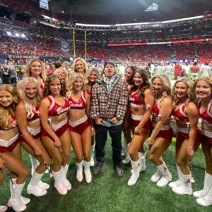 Theo Von Instagram - Cant even explain what happened but it was 🤯!! Thanks @collegegameday for letting pick some games and be part of your iconic show. It was an unreal day 🙏 Iowa is not good. @sec football is him.