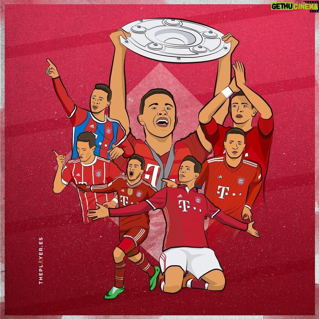 Thiago AlcΓ‘ntara Instagram - βπΌ NUMBER 7 ! πππππππ @fcbayern #MiaSanMia #DeutscherMeister βͺοΈπ΄
