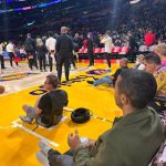 Thiago Alcántara Instagram - LAL 🏀 thx @kingjames @liverpoolfc @mavcarter Staples Center Home Of The Laker's