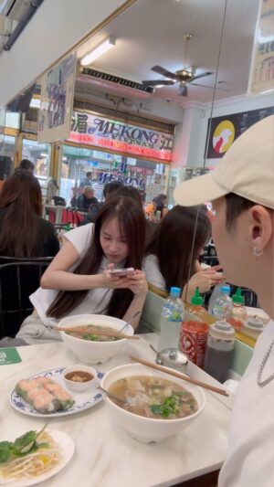 Thiti Mahayotaruk Instagram - Pov: eating out with girlfriend lately..