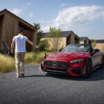 Thomas Doherty Instagram - T.D x Mercedes 🍒 #mercedesbenzusa