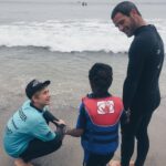 Thomas Kuc Instagram – Thank you for the great day today @surfershealing 🙌🏻I love helping and being a part of this amazing organization!💙🌊🤙🏼 #surfershealing #autism #autismawareness #oneperfectday Surfrider Beach
