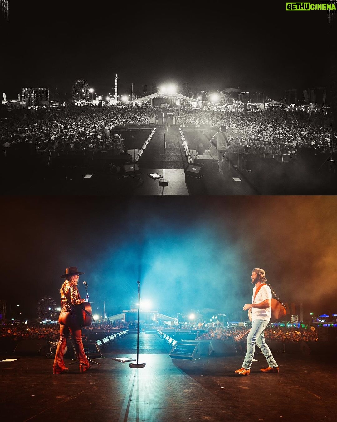 Thomas Rhett Instagram - Miami! That was awesome! Thank y’all for singing and dancin with us 🤘 @natesmith and @laineywilson y’all are the best. Love y’all! 📸: @graysongregory @countrybaymusicfestival #CBMF Miami, Florida