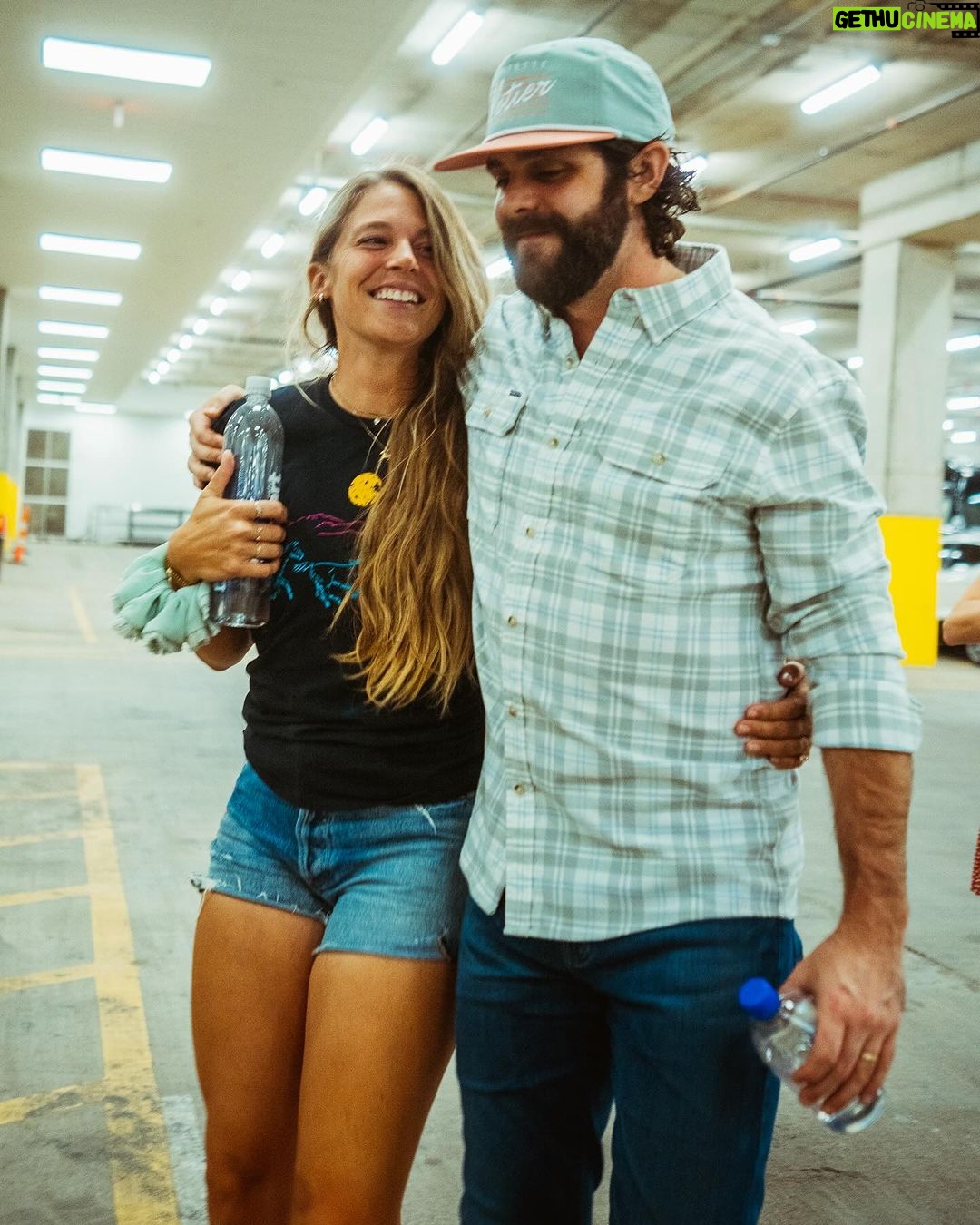Thomas Rhett - 523.1K Likes - 11 years married to this amazing woman. I can still remember what she looked like in first grade. I still remember how much taller than me she was at church camp in 6th grade. I still remember picking her up on our first date at 16. I still remember how fast my heart was beating when she walked down the aisle. Basically I remember it all so vividly. I can’t believe how much life we have gotten to share together. @laur_akins you have been and always will be my best friend. I thank God for you every single day. I love you so much. Thank you for loving me and everyone you know so well. Happy anniversary 🙌 you+me+4