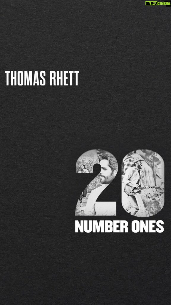 Thomas Rhett Instagram - #20numberones is out now!! This project is for every single one of YOU who has been on this journey with me so far… so beyond thankful for the last 10 years and even more excited for the next decade. Love y’all - see you at @bridgestonearenaofficial tonight & tomorrow night to celebrate 🖤 Nashville, Tennessee