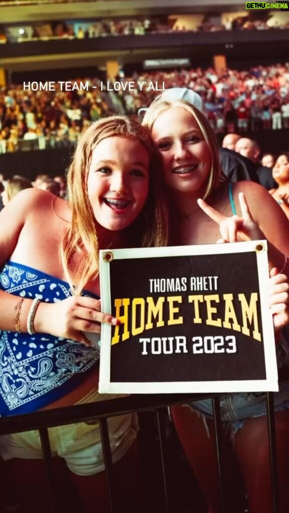 Thomas Rhett Instagram - HOME TEAM - the community y’all have created has been my favorite part of this tour. You’re full of positivity and love for each other and seeing that means the absolute world to me. I hope you know that we notice every single one of you each night - the dancing, the signs, the screaming - we love you. Thank you thank you thank you!! #hometeam #hometeamtour23