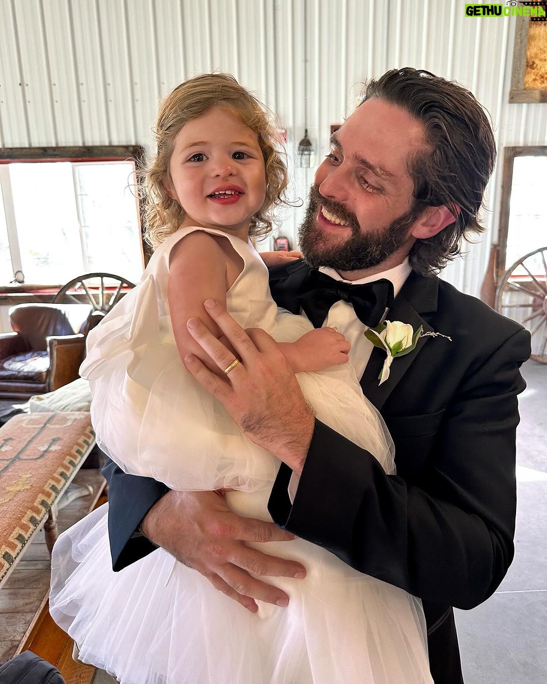Thomas Rhett - 659.8K Likes - Spent the weekend in Jackson Hole, Wyoming with so many friends and family members celebrating Grayson & Mackenzie. So happy for you two!! We love y’all.
And we all know @graysongregory wouldn’t want to see my iPhone pictures… so I’ll wait to post with the bride and groom until we get the ones from the professionals 😂