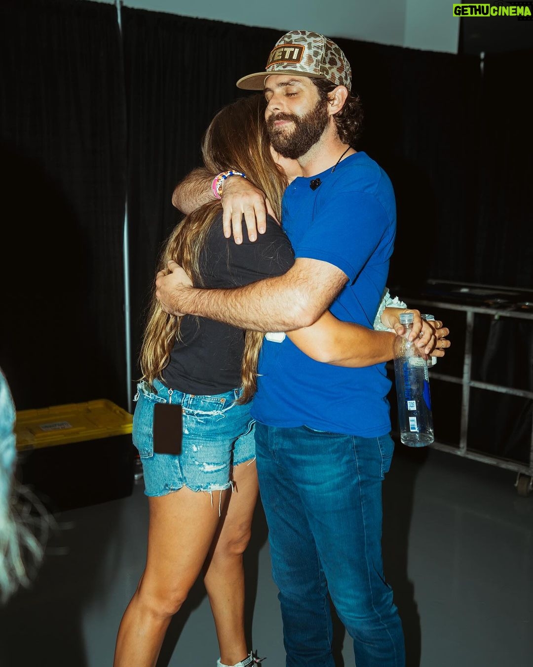 Thomas Rhett - 523.1K Likes - 11 years married to this amazing woman. I can still remember what she looked like in first grade. I still remember how much taller than me she was at church camp in 6th grade. I still remember picking her up on our first date at 16. I still remember how fast my heart was beating when she walked down the aisle. Basically I remember it all so vividly. I can’t believe how much life we have gotten to share together. @laur_akins you have been and always will be my best friend. I thank God for you every single day. I love you so much. Thank you for loving me and everyone you know so well. Happy anniversary 🙌 you+me+4