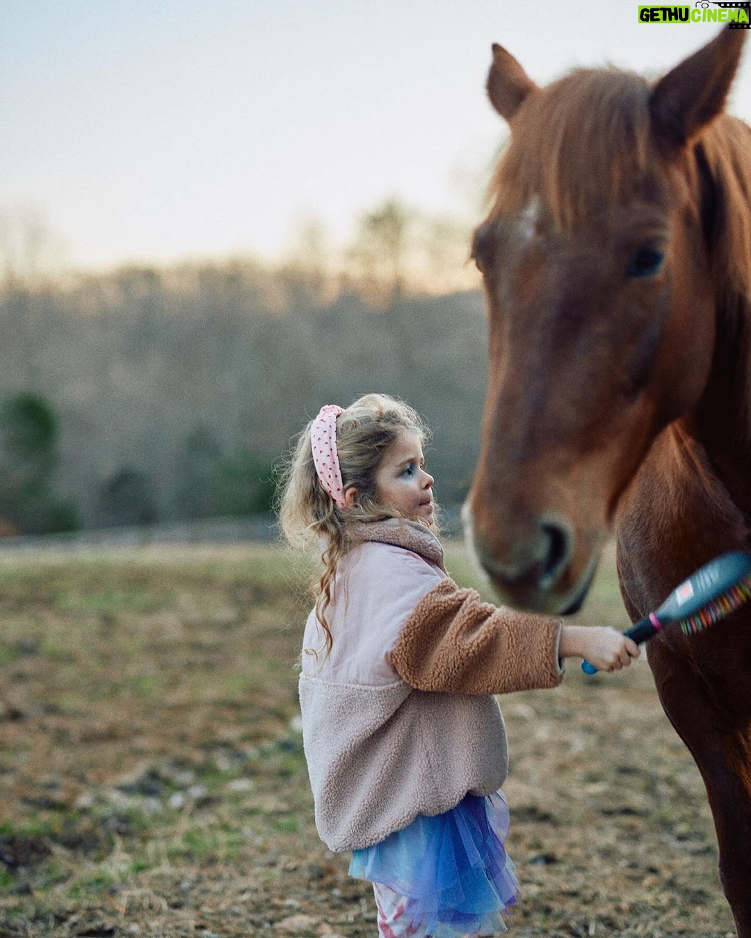 Thomas Rhett - 184.7K Likes - Man I love these slow days at the farm. Life is moving at Mach 10, but when we get to be at the farm with the horses time slows down a little. Thank ya Lord for the gift of a slow day