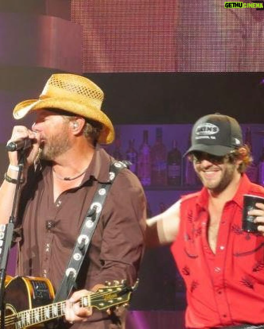 Thomas Rhett - 421.7K Likes - It breaks my heart to hear about the passing of Toby Keith… I’ve known Toby since I was a kid. He used to run around in the same circle as my dad. When I signed my first record deal in 2012, Toby was the very first person to take me on tour… I watched his show every single night just trying to soak up as much as I could. I learned so much about how to write songs, how to perform, and how to entertain from Toby Keith. I am so honored to say that I got to share the stage with him. Toby - I hope your soul rests easy brother.