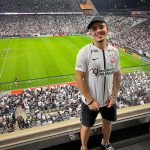 Thomaz Costa Instagram - Corinthians x Boca Juniors 🔥 que energia… 🖤🤍 @corinthians Neo Química Arena