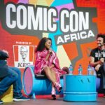 Thuso Mbedu Instagram - Thank you @comicconafrica for making my very first Comic Con experience such a wonderful one. I think it’s beautiful that my first experience was not only in my home country but it was with my first comic🫶🏾 Thank you @sebastian.a.jones and @strangercomics for letting me co-pen an episode of Niobe’s epic story! Thank you to everyone who received us so well. I appreciate you❤️ Captured by @_rtcstudios @aust_malema Styled by @chloeandreawelgemoed in @thebemagugu Shoes and bag @stevemaddensa Shades @sunglasshut Accessories @lovisajewellery Makeup @nonifemi_makeup