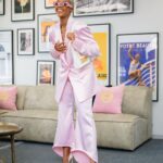 Thuso Mbedu Instagram - L’Oréal Lab Visit 💗 Captured by @_rtcstudios Styled by @chloeandreawelgemoed Suit by @willetdesignscouture Hair by @urban_mimz Makeup by @nonifemi_makeup