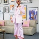 Thuso Mbedu Instagram - L’Oréal Lab Visit 💗 Captured by @_rtcstudios Styled by @chloeandreawelgemoed Suit by @willetdesignscouture Hair by @urban_mimz Makeup by @nonifemi_makeup