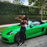 Thuso Mbedu Instagram - Everybody needs someone who will kick their butt then gas them up like @gabrielamclain 😂🤣😂 The number of times she said the Porsche 718 Boxster suits me. I said skrrrrrr I agree 😌 Thank you @porscheusa for the quality time with my new bestie 🏎️💨🍃