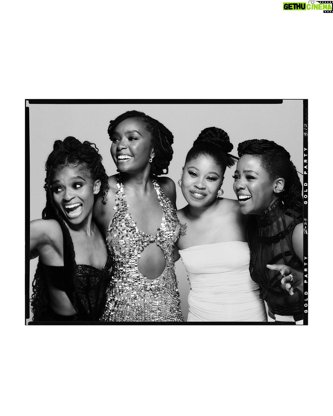Thuso Mbedu Instagram - More nights like these 🖤 Every time I take a picture I can hear Gina’s voice in my head say: “Is Thuso’s tongue out again?” And you know what… 90% of the time it is 🥹😂🤣😂😜 (every single photo opp from this night had a tongue out version…) Even when I’m doing fittings with my stylists there’s always this moment of silence as they wait for “The tongue”. If I smile and nod it means I like the outfit but if I give “the tongue” It means I LUUUUURV the fit😂🤣😂🤣😂😭😭😭 it’s funny because I didn’t realize that it’s something I did until Micah pointed it out😂🤣😂😭😭😭