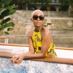 Thuso Mbedu Instagram - 💛 Blonde hair and A spa treatment while cruising through Paris on a boat. Two favorite firsts☺️