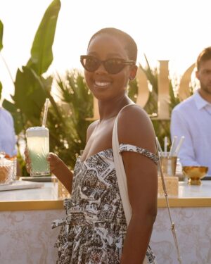 Thuso Mbedu Instagram - When in Paris, Dior 🫶🏾

📸: @pierre__mouton