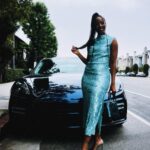 Thuso Mbedu Instagram - Enjoyed a beautiful evening seeing the amazing work @thirstproject has done over the last 14 years. Take a look at what they do and see where you can lend a much-needed hand 🫶🏾 Necklace from @angarajewelry Dress by @anntaylor Shoes by @goodamerican Makeup by @chilukinz Driven by @porscheusa