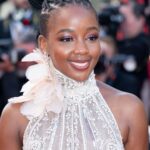 Thuso Mbedu Instagram - • CANNES • The details🥰 Makeup by @jessicasmalls Hair by @barthair Dress by @eliesaabworld Styled by @waymanandmicah Jewelry by @chopard Images courtesy of @gettyimages Oh yes. When “Elemental” comes out, go watch it. It was a delight🥰
