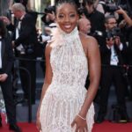 Thuso Mbedu Instagram - • CANNES • The details🥰 Makeup by @jessicasmalls Hair by @barthair Dress by @eliesaabworld Styled by @waymanandmicah Jewelry by @chopard Images courtesy of @gettyimages Oh yes. When “Elemental” comes out, go watch it. It was a delight🥰