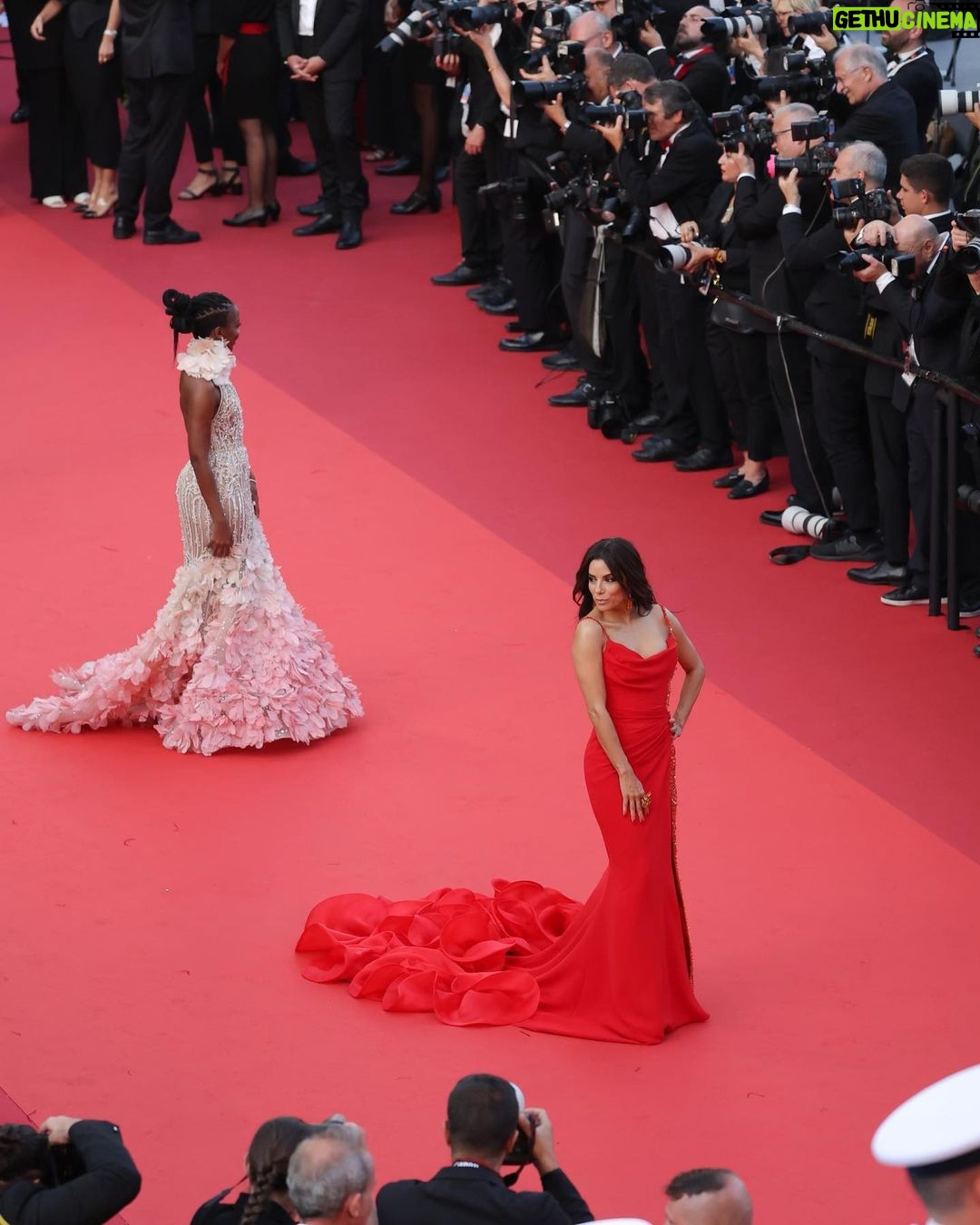 Thuso Mbedu Instagram - • CANNES • The details🥰 Makeup by @jessicasmalls Hair by @barthair Dress by @eliesaabworld Styled by @waymanandmicah Jewelry by @chopard Images courtesy of @gettyimages Oh yes. When “Elemental” comes out, go watch it. It was a delight🥰