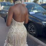 Thuso Mbedu Instagram - • CANNES • The details🥰 Makeup by @jessicasmalls Hair by @barthair Dress by @eliesaabworld Styled by @waymanandmicah Jewelry by @chopard Images courtesy of @gettyimages Oh yes. When “Elemental” comes out, go watch it. It was a delight🥰