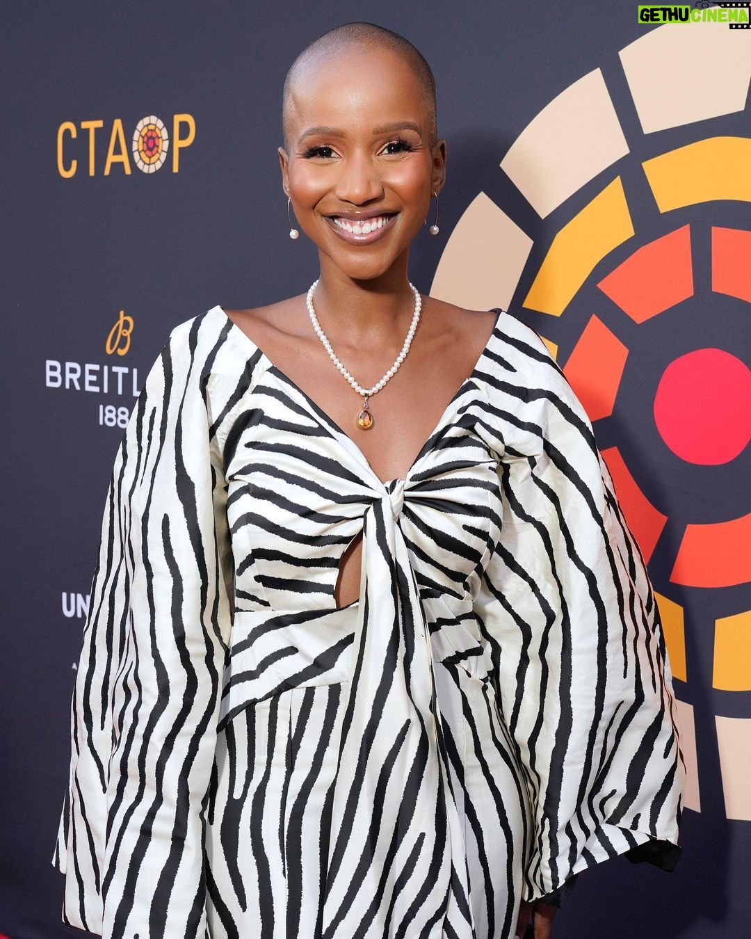 Thuso Mbedu Instagram - Had an absolutely great time at the #ctaopblockparty where we, with the FastX family, celebrated all the amazing work @charlizeafrica and the @ctaop have done over the last 16 years. To hear the amazing stories and to be in a space full of love and laughter was everything 🚀 Dressed by @dior Images courtesy of @gettyimages