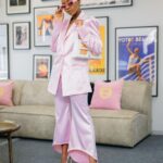 Thuso Mbedu Instagram - L’Oréal Lab Visit 💗 Captured by @_rtcstudios Styled by @chloeandreawelgemoed Suit by @willetdesignscouture Hair by @urban_mimz Makeup by @nonifemi_makeup
