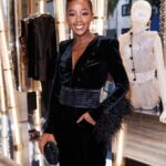 Thuso Mbedu Instagram - Thank you, Roberta. Thank you, @giorgioarmani . 🖤 Photographed by @germanlarkin Giorgio Armani
