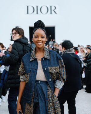 Thuso Mbedu Instagram - First Paris Fashion Week courtesy of @dior 

Photographer: @aust_malema @_rtcstudios 
Makeup: @jessicasmalls using @diorbeauty 
Hair: @hairbyromorgan 
Dressed by: @dior