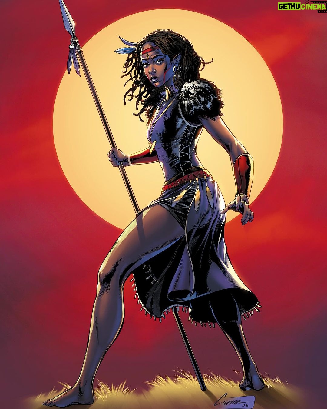 Thuso Mbedu Instagram - Never in my life did I ever imagine that I’d do something as cool as co-writing a comic 😯 It’s something I would’ve wanted to do but never actually thought I COULD do because how, sway??? So I’m very happy to announce that the latest episode of Niobe that I had the privilege of co-writing with @strangercomics @sebastian.a.jones is finally live for presale now!!!!!! I’m so excited. There will be art prints, comics, and digital download options so get your copies which you can get on kickstarter (link in @strangercomics bio)🥹🥳 Frame 1 Artist: @_ivantao_ Frame 2, 3, 4, 10 Artist: @caananwhiteart Frame 6 & 9 photographed by @_rtcstudios Frame 7 Artist: @tehanifarr (Frame 10 art inspired by @bandrybarry 😉)