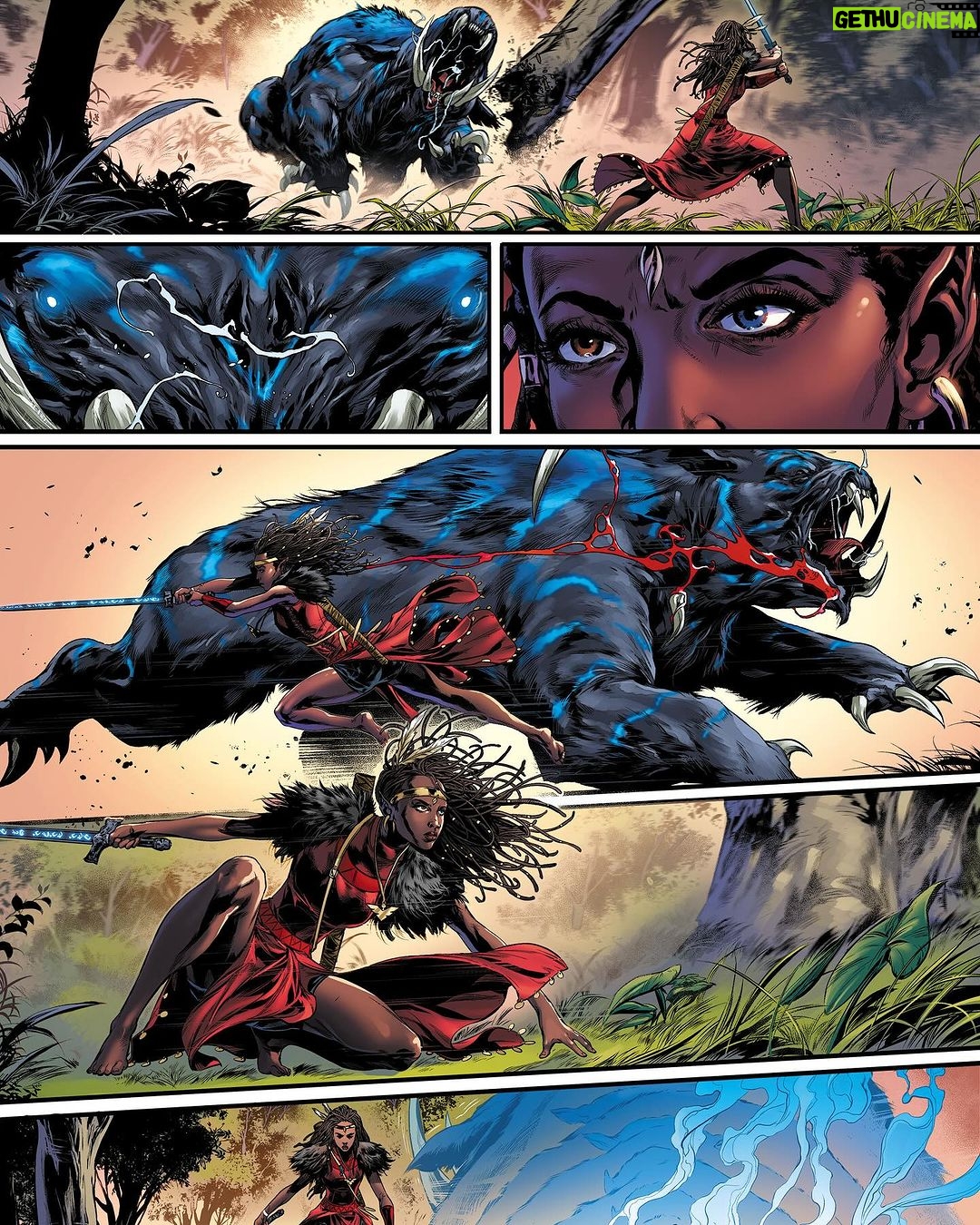 Thuso Mbedu Instagram - Never in my life did I ever imagine that I’d do something as cool as co-writing a comic 😯 It’s something I would’ve wanted to do but never actually thought I COULD do because how, sway??? So I’m very happy to announce that the latest episode of Niobe that I had the privilege of co-writing with @strangercomics @sebastian.a.jones is finally live for presale now!!!!!! I’m so excited. There will be art prints, comics, and digital download options so get your copies which you can get on kickstarter (link in @strangercomics bio)🥹🥳 Frame 1 Artist: @_ivantao_ Frame 2, 3, 4, 10 Artist: @caananwhiteart Frame 6 & 9 photographed by @_rtcstudios Frame 7 Artist: @tehanifarr (Frame 10 art inspired by @bandrybarry 😉)