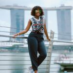 Thuso Mbedu Instagram – Spending some time in beautiful Singapore with the @porscheusa fam for the launch of the new Macan BEV 😍 

Captured by @aust_malema @_rtcstudios